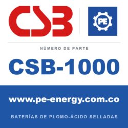 CSB Battery CSB-1000 - CSB-1000 Paquete de batería de reemplazo, reemplaza RBC2, 1 x GP1272F2 12V 8Ah