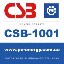 CSB Battery CSB-1001 - CSB-1001 Paquete de batería de reemplazo, reemplaza RBC4, 1 x GP12120F2 12V 12Ah