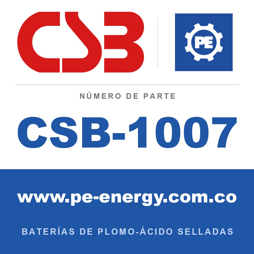 CSB Battery CSB-1007 - CSB-1007 Paquete de baterías de repuesto, reemplaza RBC12, 8 x GP1272F2 12V 8Ah