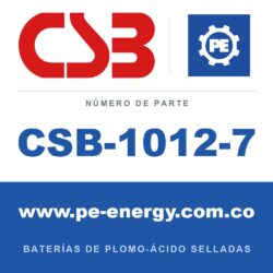 CSB Battery CSB-1012-7 - CSB-1012-7 Paquete de batería de repuesto, reemplaza RBC-22, 2 x GP1272F2 12V 8Ah