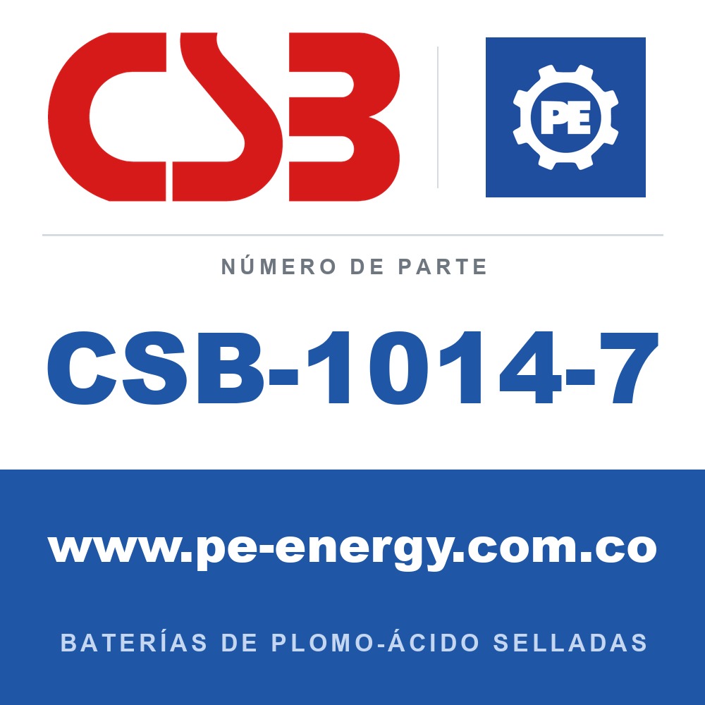 CSB Battery CSB-1014-7 - CSB-1014-7 Paquete de batería de repuesto, reemplaza RBC-24, 4 x GP1272F2 12V 8Ah