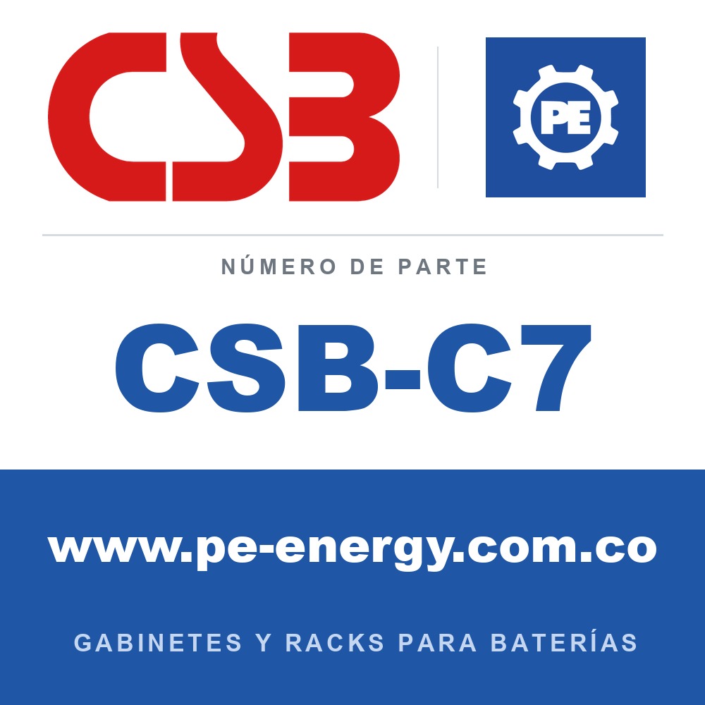 CSB Battery CSB-C7 - CSB-C7 Gabinete para baterías de terminal superior, 17.9 x 27.7 x 29.9 in