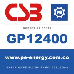 CSB Battery GP12400 - CSB GP12400 Batería de plomo-ácido sellada 12V 40Ah