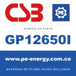 CSB Battery GP12650I - CSB GP12650I Batería de plomo-ácido sellada 12V 65Ah