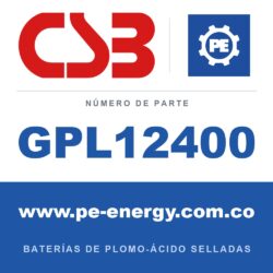 CSB Battery GPL12400 - CSB GPL12400 Batería de plomo-ácido sellada 12V 40Ah
