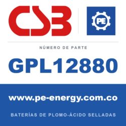 CSB Battery GPL12880 - CSB GPL12880 Batería de plomo-ácido sellada 12V 88Ah