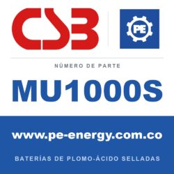 CSB Battery MU1000S - CSB MU1000S Celda de batería VRLA 2V 1000Ah, caja ignífuga