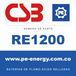 CSB Battery RE1200 - CSB RE1200 Celda de batería VRLA 2V 1200Ah