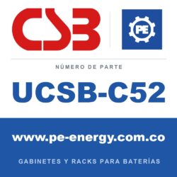 CSB Battery UCSB-C52 - CSB UCSB-C52 Gabinete para baterías de terminal frontal, 36.0 x 82.0 x 31.5 in