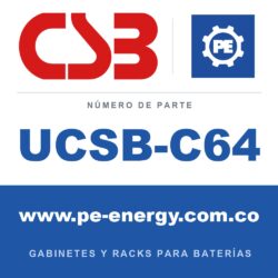 CSB Battery UCSB-C64 - CSB UCSB-C64 Gabinete para baterías de terminal frontal, 46.5 x 82.0 x 31.5 in