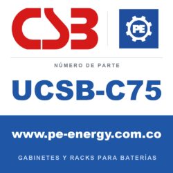 CSB Battery UCSB-C75 - CSB UCSB-C75 Gabinete para baterías de terminal frontal, 48.5 x 84.0 x 33.5 in