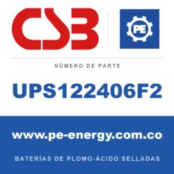 CSB Battery UPS122406F2 - CSB UPS122406F2 Batería de plomo-ácido sellada 12V 6Ah