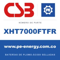 CSB Battery XHT7000FTFR - CSB XHT7000FTFR Batería de plomo-ácido sellada 12V 152.8Ah, caja ignífuga