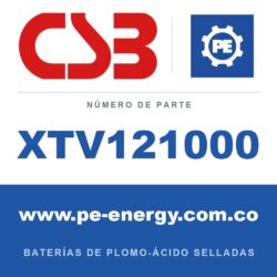 CSB Battery XTV121000 - CSB XTV121000 Batería de plomo-ácido sellada 12V 100Ah