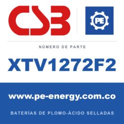 CSB Battery XTV1272F2 - CSB XTV1272F2 Batería de plomo-ácido sellada 12V 7.2Ah