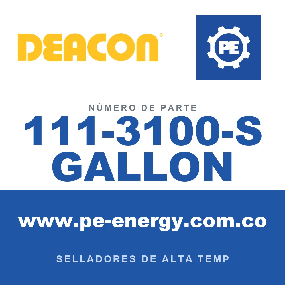 Deacon 111-3100-S GALLON - Deacon 111-3100-S GALLON Sellador inyectable 3100-S - Galón