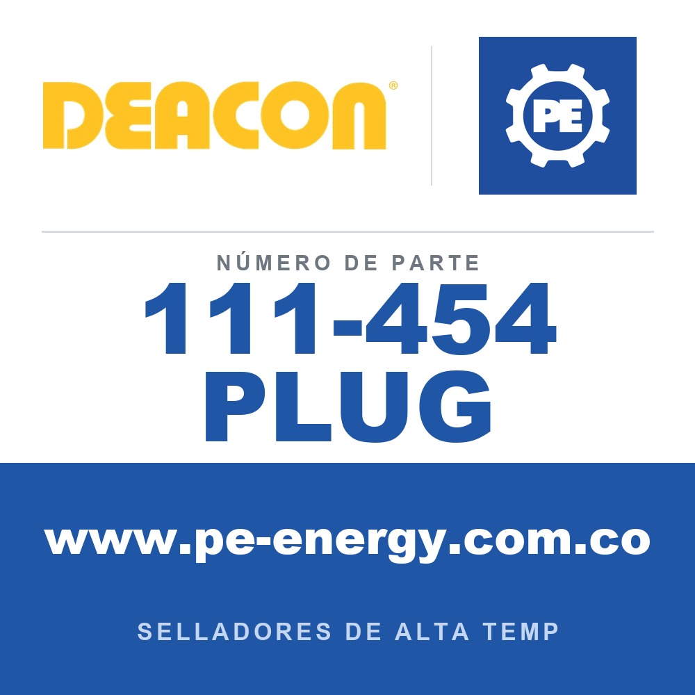 Deacon 111-454 PLUG - Deacon 111-454 PLUG Sellador inyectable 454 - Tapón (paquete de 100)