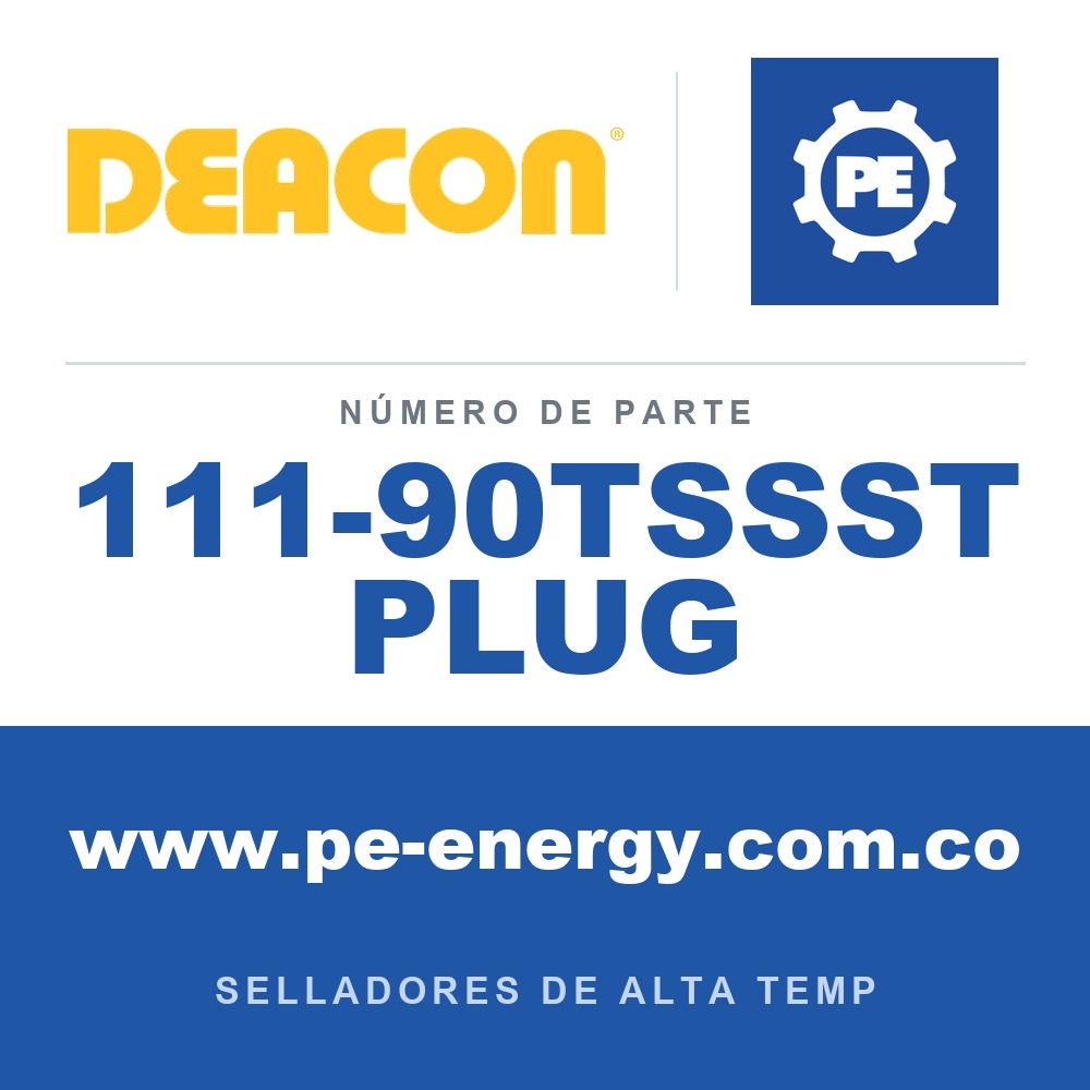 Deacon 111-90TSSST PLUG - Deacon 111-90TSSST PLUG Tapón 90-T-SS, paquete de 100
