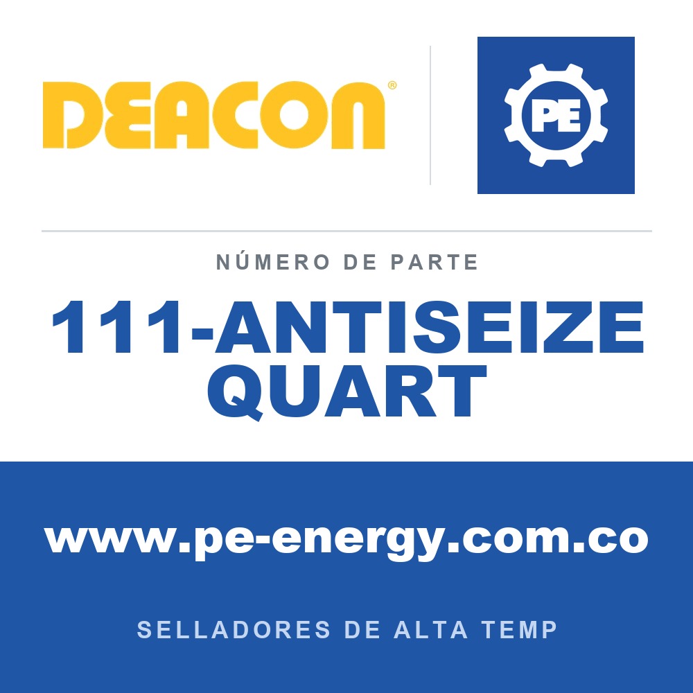 Deacon 111-ANTISEIZE QUART - Deacon 111-ANTISEIZE QUART Anti-Seize cuarto de galón