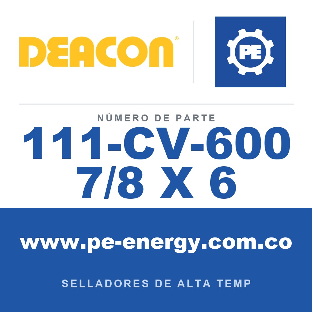 Deacon 111-CV-600 7/8 X 6 - Deacon 111-CV-600 7/8 X 6 Sellador inyectable CV-600 - 7/8 Stick (Paquete de 24)