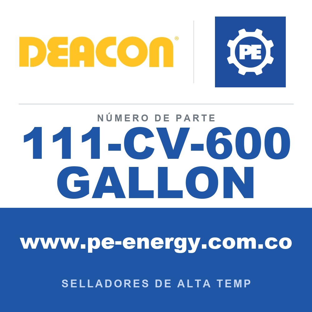 Deacon 111-CV-600 GALLON - Deacon 111-CV-600 GALLON Sellador inyectable CV-600 - Galón