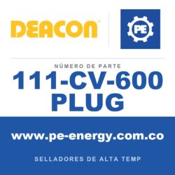 Deacon 111-CV-600 PLUG - Deacon 111-CV-600 PLUG Sellador inyectable CV-600 - Tapón (paquete de 100)