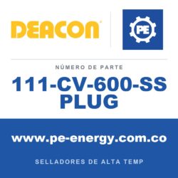 Deacon 111-CV-600-SS PLUG - Deacon 111-CV-600-SS PLUG Sellador inyectable CV-600 - Tapón (Paquete de 100), CV-600-SS para servicio nuclear