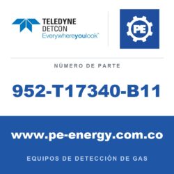Teledyne Detcon 952-T17340-B11 Analizador Model 1000, canal doble, sensor 1 0-25ppm H2S, sensor 2 0-1% CO2 por vol. con falla de flujo de aire
