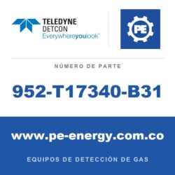 Teledyne Detcon 952-T17340-B31 Analizador Model 1000, canal doble, sensor 1 0-25ppm H2S, sensor 2 0-3% CO2 por vol. con falla de flujo de aire