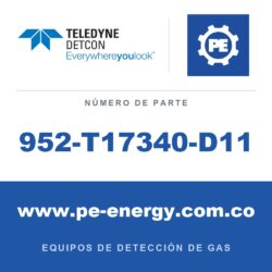 Teledyne Detcon 952-T17340-D11 Analizador Model 1000, canal doble, sensor 1 0-100ppm H2S, sensor 2 0-1% CO2 por vol. con falla de flujo de aire