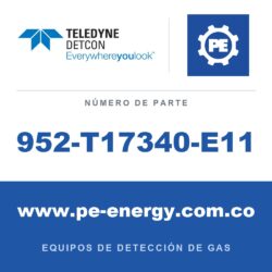 Teledyne Detcon 952-T17340-E11 Analizador Model 1000, doble canal, sensor 1 0-500ppm H2S, sensor 2 0-1% CO2 por vol. con falla de flujo de aire