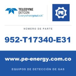 Teledyne Detcon 952-T17340-E31 Analizador Model 1000, doble canal, sensor 1 0-500ppm H2S, sensor 2 0-3% CO2 por vol. con falla de flujo de aire
