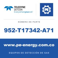 Teledyne Detcon 952-T17342-A71 Analizador Model 1000, canal doble, sensor 1 0-10ppm H2S, sensor 2 0-20% CO2 por vol. con falla de flujo de aire