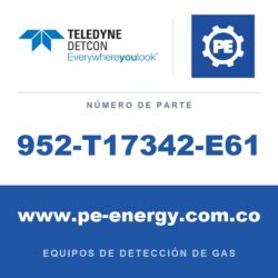 Teledyne Detcon 952-T17342-E61 Analizador Model 1000, canal doble, sensor 1 0-500ppm H2S, sensor 2 0-10% CO2 por vol. con falla de flujo de aire