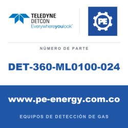 Teledyne Detcon DET-360-ML0100-024 Fuente de alimentación de 24VDC 4.2Amp 100W para montaje en riel DIN