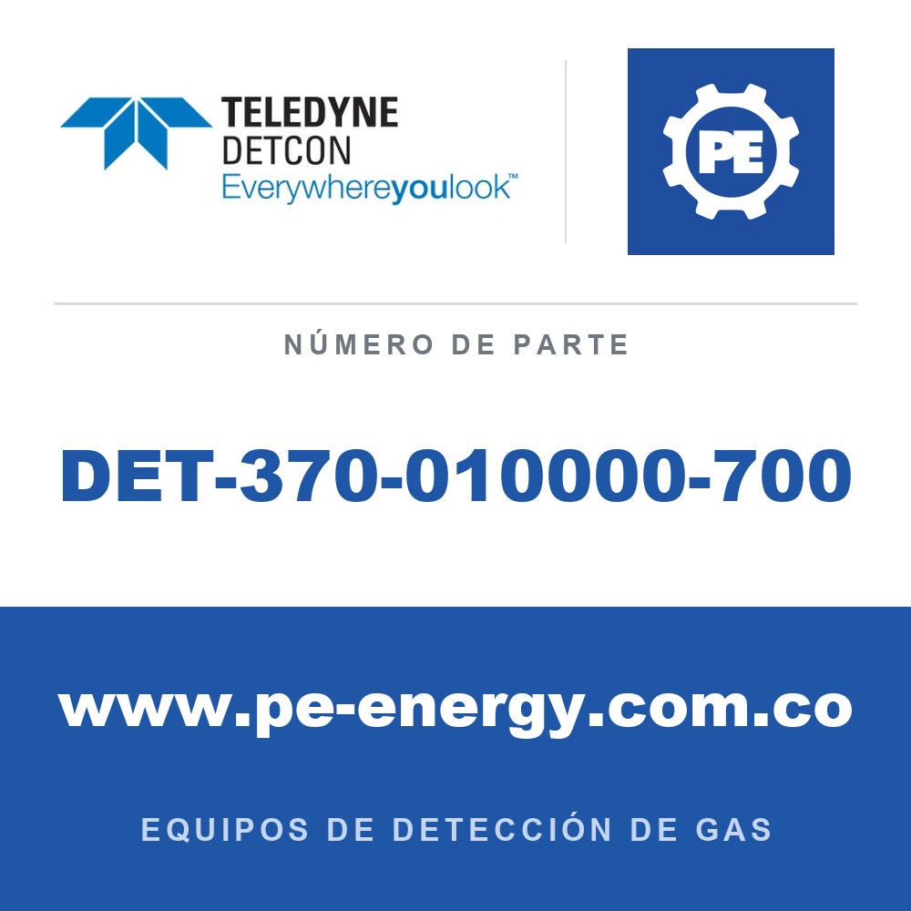 Teledyne Detcon DET-370-010000-700 Sensor enchufable de H2S, sulfuro de hidrógeno para OLCT700 TP y OLCT710 TP