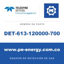 Teledyne Detcon DET-613-120000-700 Protector contra salpicaduras para sensor con puerto de calibración integrado