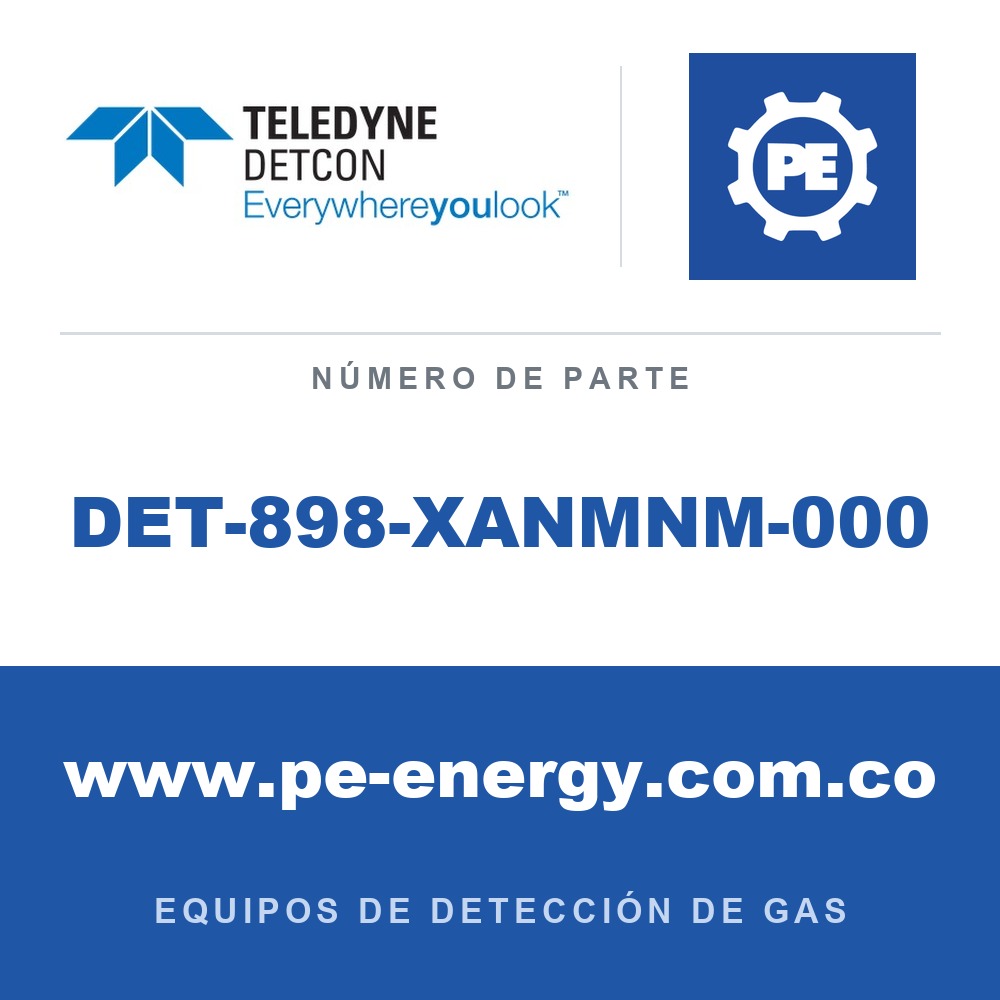 Teledyne Detcon DET-898-XANMNM-000 Adaptador para montaje de antena de alta ganancia en caja