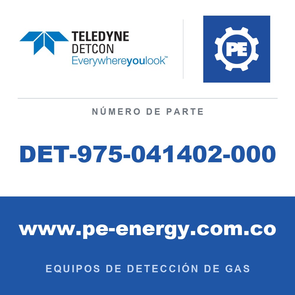 Teledyne Detcon DET-975-041402-000 Módulo de entrada de contacto seco de cuatro canales modelo DI-4