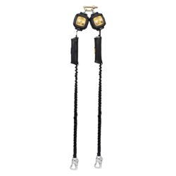 DEWALT DXFP240512-009 D100P-TB SRL personal, tie-back, doble, ganchos de seguridad de acero