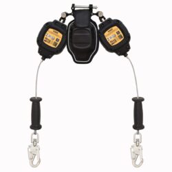 DEWALT DXFP270222-008 D200P SRL personal doble, borde de ataque, ganchos de seguridad de acero, 8.5 ft. (2.59 m)