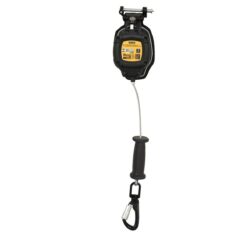 DEWALT DXFP272421-008 D200P SRL personal individual, borde de ataque, mosquetón de aluminio, 8.5 ft. (2.59 m)