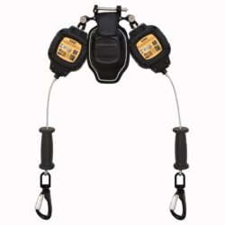 DEWALT DXFP272422-008 D200P SRL personal doble, borde de ataque, mosquetones de aluminio, 8.5 ft. (2.59 m)