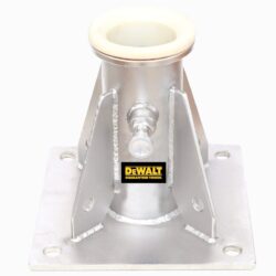 DEWALT DXFP442211 Base de pescante, montaje en piso atornillado de acero inoxidable para sistema de espacios confinados