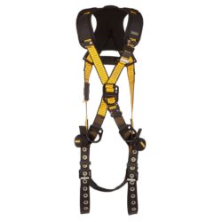DEWALT DXFP532023(L-XL) D3000 Arnés tipo crossover, anillos en D en espalda, costados y frente, pecho QC, piernas TB, tamaño L-XL