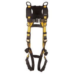 DEWALT DXFP532062(L-XL) Arnés estilo chaleco D3000, 5 puntos, anillos en D traseros y en los hombros, pecho con hebilla de conexión rápida (QC), piernas con hebilla de conexión ráp