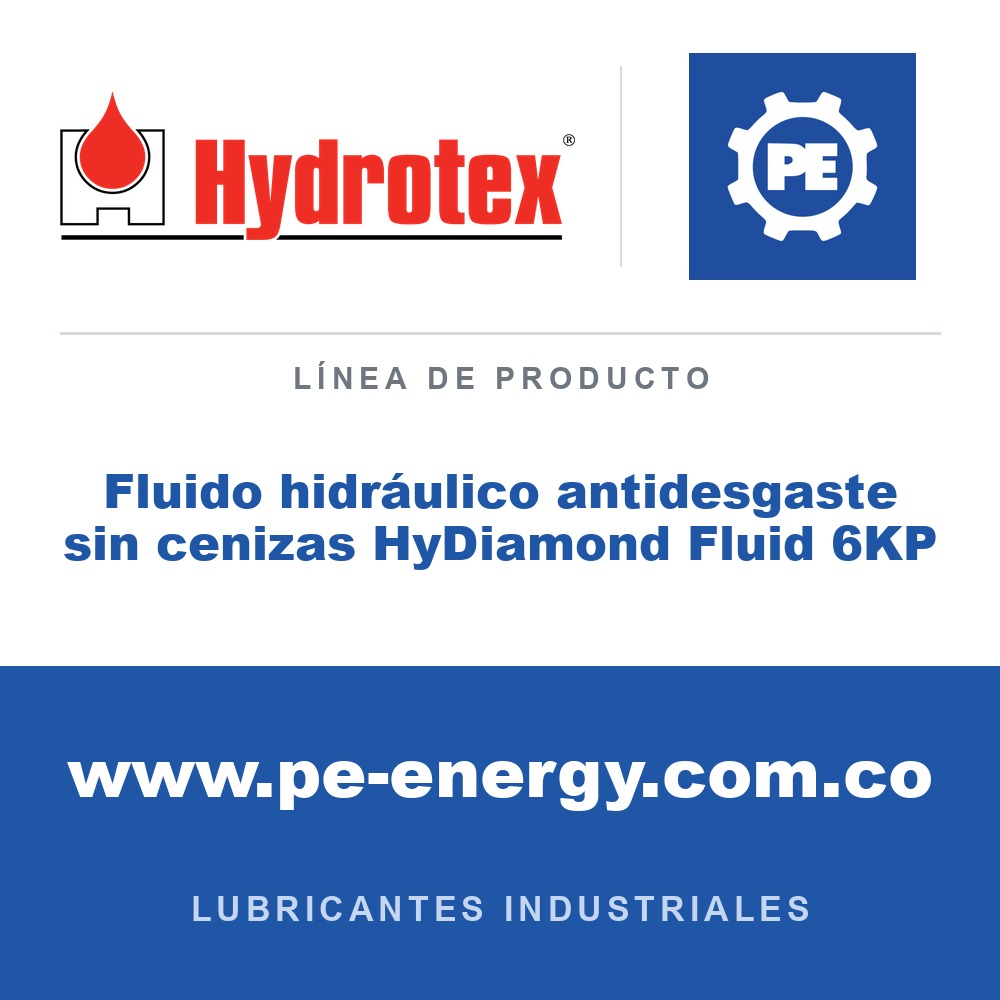 Hydrotex Fluido hidráulico antidesgaste sin cenizas HyDiamond Fluid 6KP - Hydrotex Fluido hidráulico antidesgaste sin cenizas HyDiamond Fluid 6KP