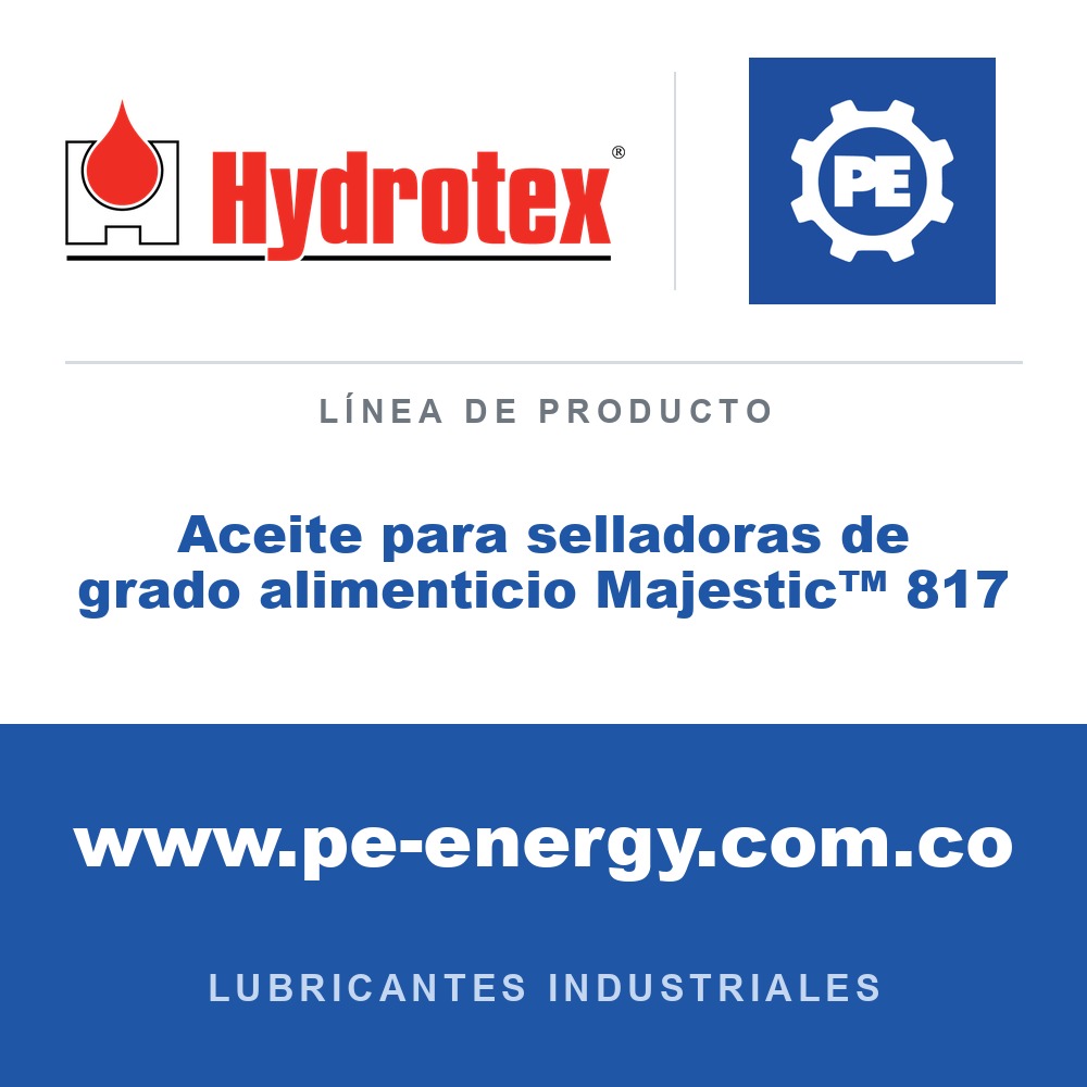 Hydrotex Aceite para selladoras de grado alimenticio Majestic™ 817 - Hydrotex Aceite para selladoras de grado alimenticio Majestic™ 817