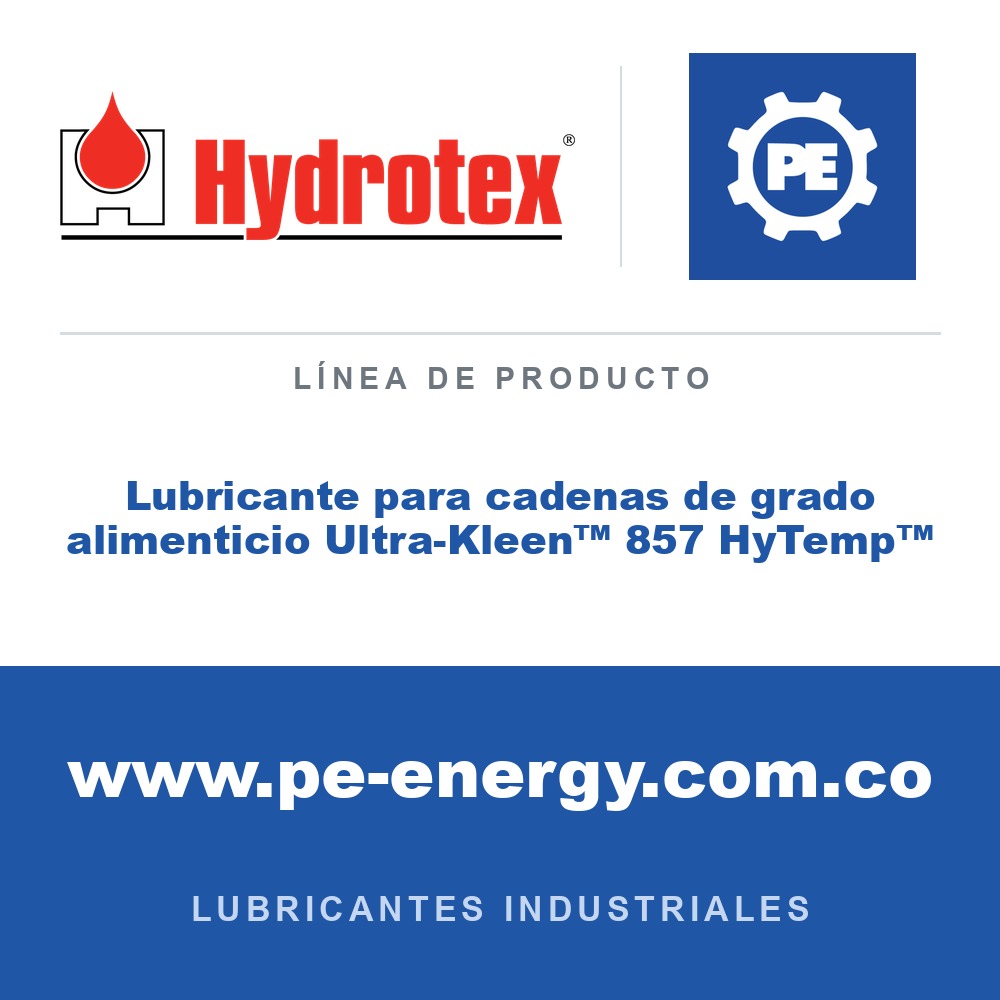 Hydrotex Lubricante para cadenas de grado alimenticio Ultra-Kleen™ 857 HyTemp™ - Hydrotex Lubricante para cadenas de grado alimenticio Ultra-Kleen™ 857 HyTemp™