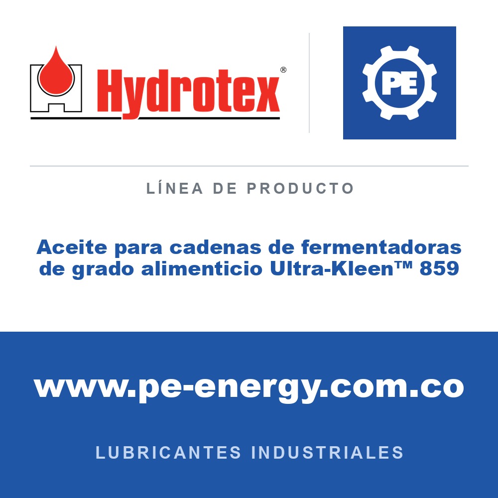 Hydrotex Aceite para cadenas de fermentadoras de grado alimenticio Ultra-Kleen™ 859 - Hydrotex Aceite para cadenas de fermentadoras de grado alimenticio Ultra-Kleen™ 859